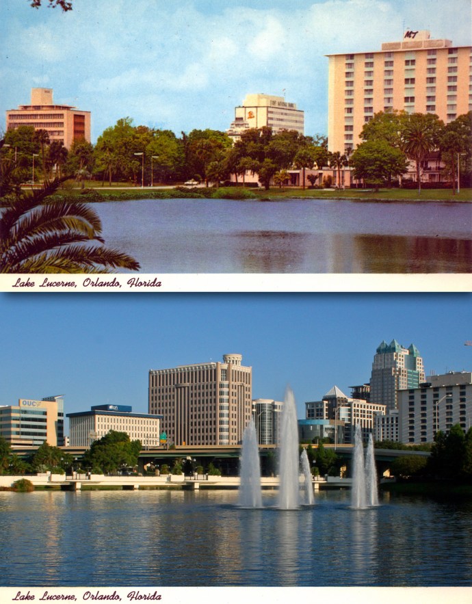 Two scenes from Lake Lucerne more than a century after being settled.