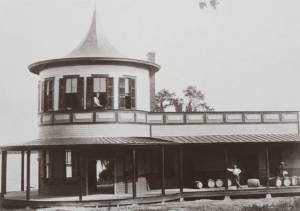 Dinky Station -  Winter Park train station for the Dinky Line located on Lake Virginia in late 1800’s.  
